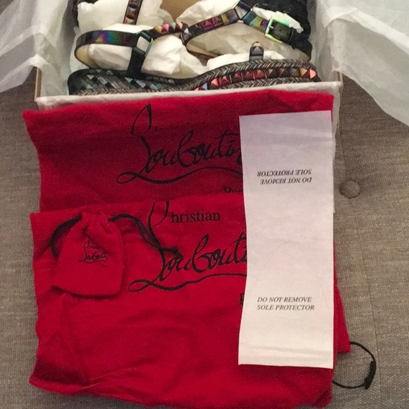 Christian Louboutin Wedge Sandals - Picture 11 of 12